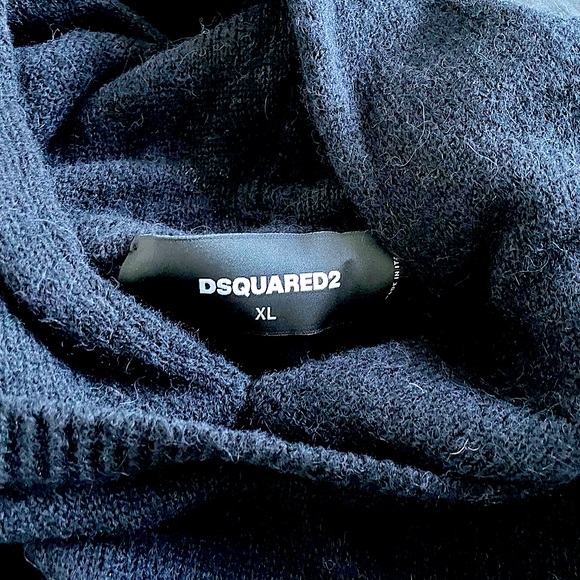 DSQUARED2 Alpaca Wool Hooded Knit Sweater - Picture 5 of 7